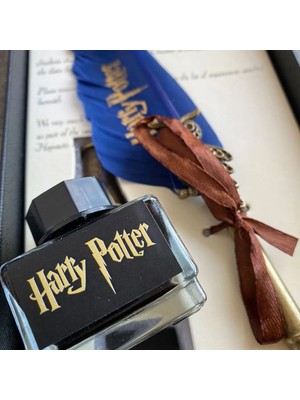 Keyfim Shop Isme Özel Harry Potter Divit Kalemli Özel Tasarım Konspet Hediyelik Set