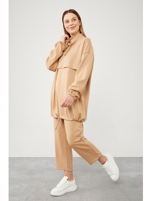 Lêvi D'or Vizon Boyunu Ayarlanabilir İp Detaylı Spor Takım