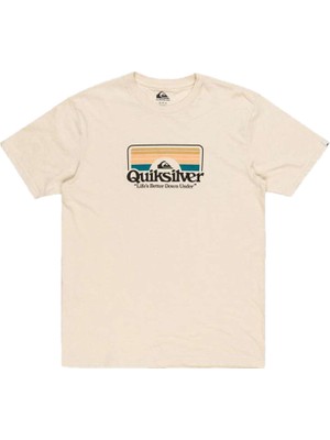 Quiksilver Step Inside Erkek Bej Tişört