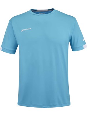 Babolat Play Crew Neck Unisex Çocuk Mavi Tişört