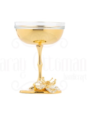 Saray Ottoman Lotus Çiçek Dondurma Cup Altın