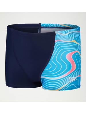 Speedo Digital Allover V-Cut Aquashort Erkek Çocuk Mayo