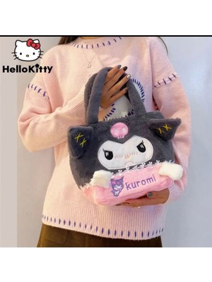 Syn İletişim Kuromi Sanrio Çocuk Peluş Çanta Hediye Y2K Cinnamoroll My Melodi Melody Hello Kitty Pompompurin