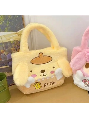 Syn İletişim Pompompurin Kuromi Sanrio Çocuk Peluş Çanta Y2K Cinnamoroll My Melodi Melody Hello Kitty