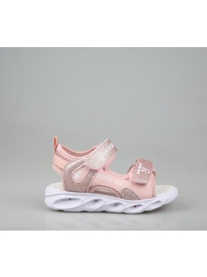 Marka Sesi Bücür Ortopedi 102 Işıklı Pudra Çocuk Sandalet