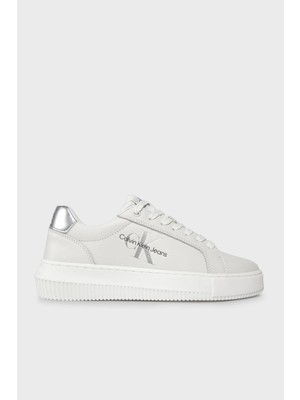 Calvin Klein Logolu Deri Sneaker Ayakkabı YW0YW01224YBR Bayan Ayakkabı YW0YW01224 Ybr