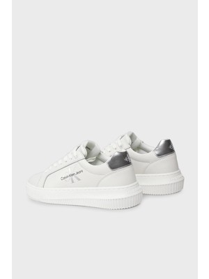 Calvin Klein Logolu Deri Sneaker Ayakkabı YW0YW01224YBR Bayan Ayakkabı YW0YW01224 Ybr