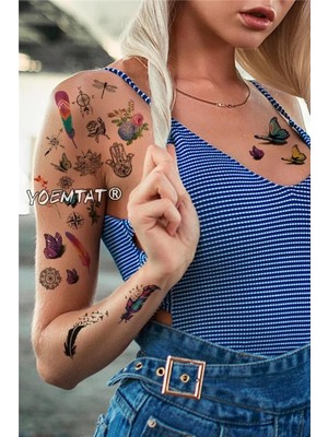 Petek Aksesuar Hayvanlar Alemi Doğa Geçici Dövme Tattoo