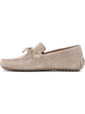 Derimod Erkek Bej Süet Deri Casual Loafer 24SFD630010