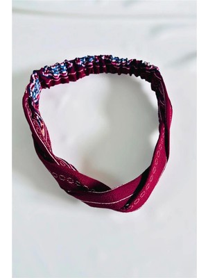 Petek Aksesuar Kumaş Etnik Desenli Burgu Saç Bandı