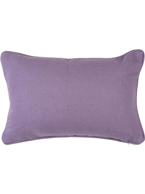 Mor Kordonlu 35x55 cm Dikdörtgen Kırlent Kılıfı