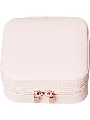 Ecrou Çift Gözlü Seyahat Tipi Takı Kutusu Karma