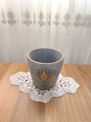 Doğa Garden Gold Eskitme Beton Orkide Saksısı