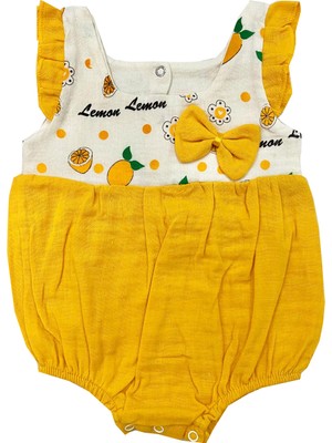 Tuo Bebe Bebek Limonlu Yazlık Kız Bebeksalopet Sarı