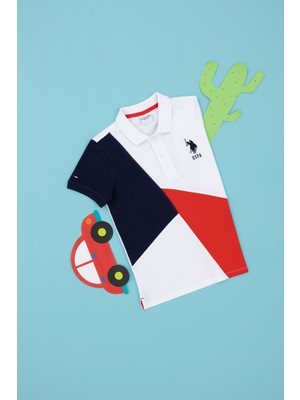 U.S. Polo Assn. Erkek Çocuk Lacivert Polo Yaka Tişört 50281557-VR033