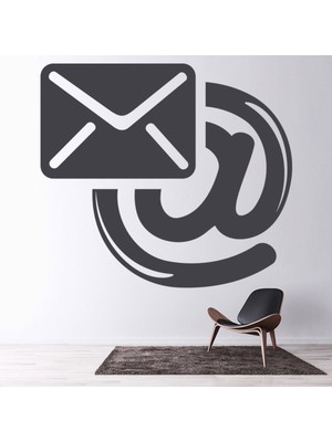 Jeronkarji Logo @ E-Posta Ofis Dekoratif Duvar Sticker Çıkartma Mutfak Ofis Yatak Odası