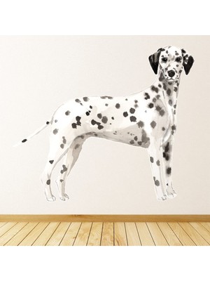 Jeronkarji Dalmaçyalı Köpek Kulübesi Bakım Dekoratif Duvar Sticker Çıkartma Yatak Çocuk Odası