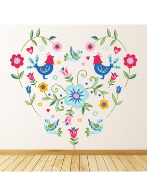 Jeronkarji Angela Spurgeon'dan Scandi Tavukları Dekoratif Duvar Sticker Çıkartması Ofis Oturma Odası