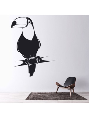 Jeronkarji Tukan Kuşları Dekoratif Duvar Sticker Çıkartma Yatak Çocuk Odası
