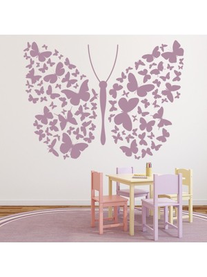 Jeronkarji Kelebek Kelebekler Dekoratif Duvar Sticker Çıkartma Bebek Çocuk Odası