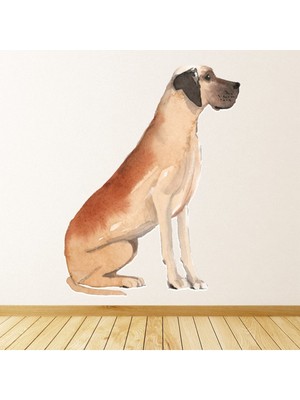 Jeronkarji Büyük Dane Köpek Kulübesi Bakım Dekoratif Duvar Sticker Çıkartma Yatak Çocuk Odası