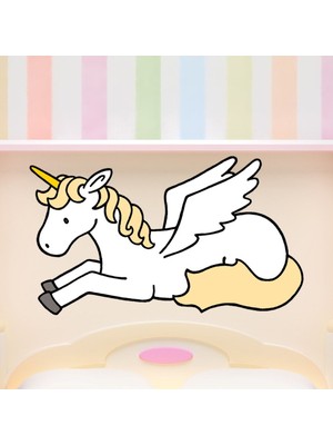 Jeronkarji Bu Benim Değil... Unicorn Dekoratif Duvar Sticker Çıkartma Bebek Çocuk Odası