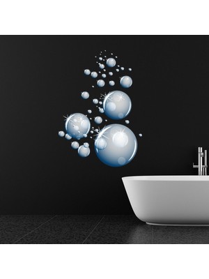 Jeronkarji Kabarcıklar Banyo Duş Dekoratif Duvar Sticker Çıkartma Ofis Oturma Odası