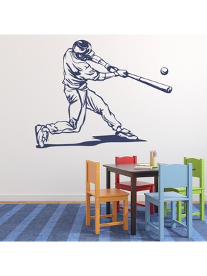 Jeronkarji Beyzbol Oyuncusu Spor Oyunları Dekoratif Duvar Sticker Çıkartma Spor Salonu Çocuk Odası