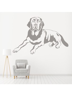 Jeronkarji Labrador Köpek Köpek Hayvanlar Dekoratif Duvar Sticker Çıkartma Yatak Çocuk Odası