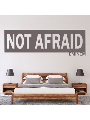 Jeronkarji Korkmuyorum Eminem Şarkı Sözleri Dekoratif Duvar Sticker Çıkartma Oturma Odası Salon