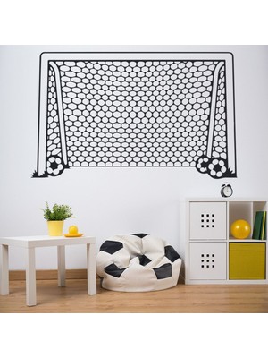 Jeronkarji Futbol Gol Ağı Spor Dekoratif Duvar Sticker Çıkartma Spor Salonu Çocuk Odası