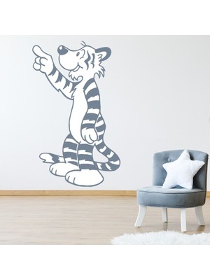 Jeronkarji Sevimli Karikatür Kaplan Kreş Dekoratif Duvar Sticker Çıkartma Bebek Çocuk Odası