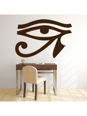 Jeronkarji Horus Gözü Antik Mısır Dekoratif Duvar Sticker Çıkartma Mutfak Ofis Yatak Odası