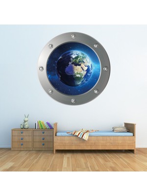 Jeronkarji Planet Earth Uzay Lomboz Dekoratif Duvar Sticker Çıkartma Bebek Çocuk Odası