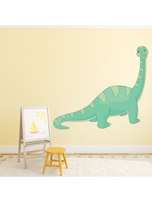 Jeronkarji Yeşil Dinozor Dekoratif Duvar Sticker Çıkartma Bebek Çocuk Odası