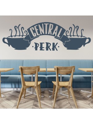 Jeronkarji Central Perk Friends Logo Dekoratif Duvar Sticker Çıkartması Oturma Odası Salon