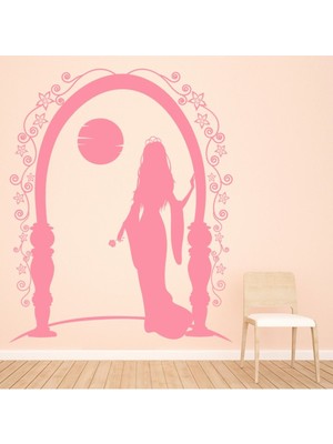 Jeronkarji Masal Prensesi Dekoratif Duvar Sticker Çıkartma Bebek Çocuk Odası