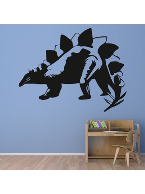 Jeronkarji Stegosaurus Tarih Öncesi Dinozor Dekoratif Duvar Sticker Çıkartma Bebek Çocuk Odası