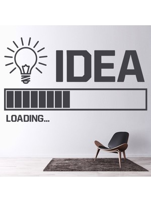 Jeronkarji Parlak Fikir Motivasyon Sınıfı Dekoratif Duvar Sticker Çıkartma Oturma Odası Salon