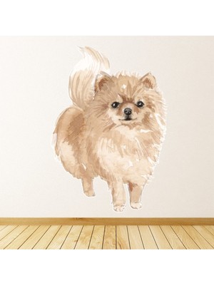 Jeronkarji Pomeranian Köpek Kulübesi Bakım Dekoratif Duvar Sticker Çıkartma Yatak Çocuk Odası