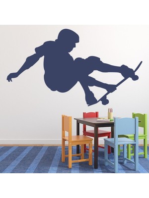 Jeronkarji Kaykaycı Dublör Ekstrem Spor Dekoratif Duvar Sticker Çıkartma Spor Salonu Çocuk Odası