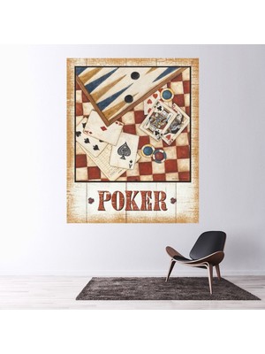 Jeronkarji David Carter Brown'dan Poker Dekoratif Duvar Sticker Çıkartması Spor Salonu Çocuk Odası