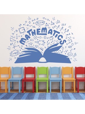 Jeronkarji Matematik Ders Kitabı Matematik Sınıfı Dekoratif Duvar Sticker Çıkartma Mutfak Ofis Yatak Odası