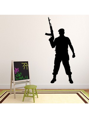 Jeronkarji Asker Ordu Silahları Dekoratif Duvar Sticker Çıkartma Bebek Çocuk Odası