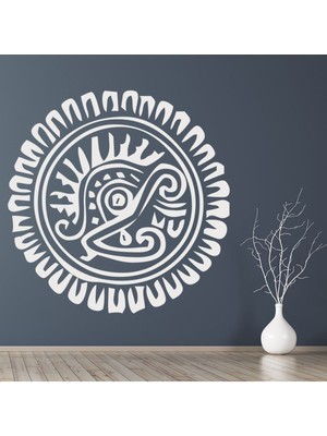 Jeronkarji Ayçiçeği Çiçek Kabile Dekoratif Duvar Sticker Çıkartma Ofis Oturma Odası