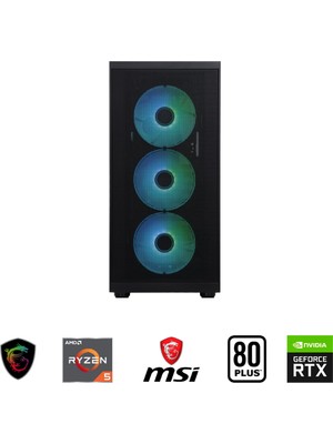 Güneysu Gaming R5-4060TI Ryzen 7500F Rtx 4060Tİ 16GB Ddr5 16GB 500GB SSD Oyun Bilgisayarı