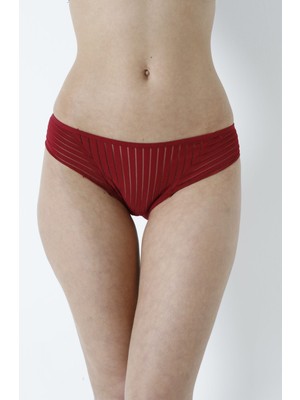 G-BOX Günlük Rahat Kullanım Çizgili Kumaş Slip 935