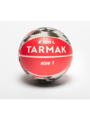 Mini Sünger Basketbol Topu - 1 Numara - Kırmızı / Gri - K100