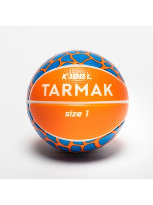 Mini Sünger Basketbol Topu - 1 Numara - Turuncu / Mavi - K100