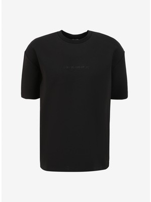 Gmg Fırenze Bisiklet Yaka Siyah Erkek T-Shirt GU24MSS03016